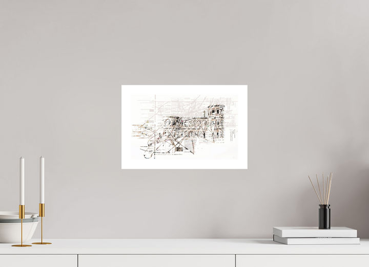 32,9 x 20 cm, Hahnemühle William Turner Porta Nigra Abstrakt