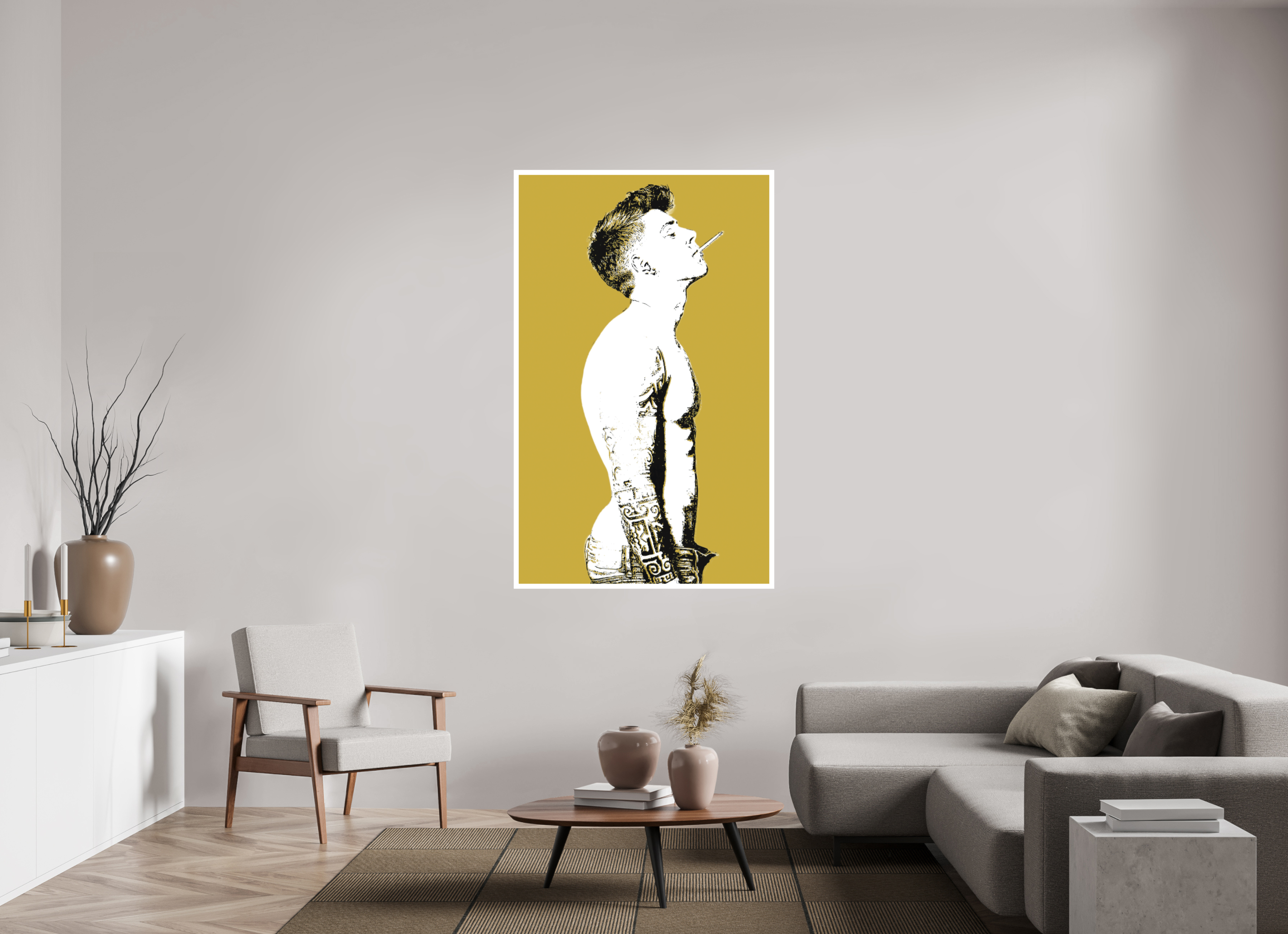 100 x 163,2 cm, Hahnemühle William Turner + Weissrand 2cm Nachklang