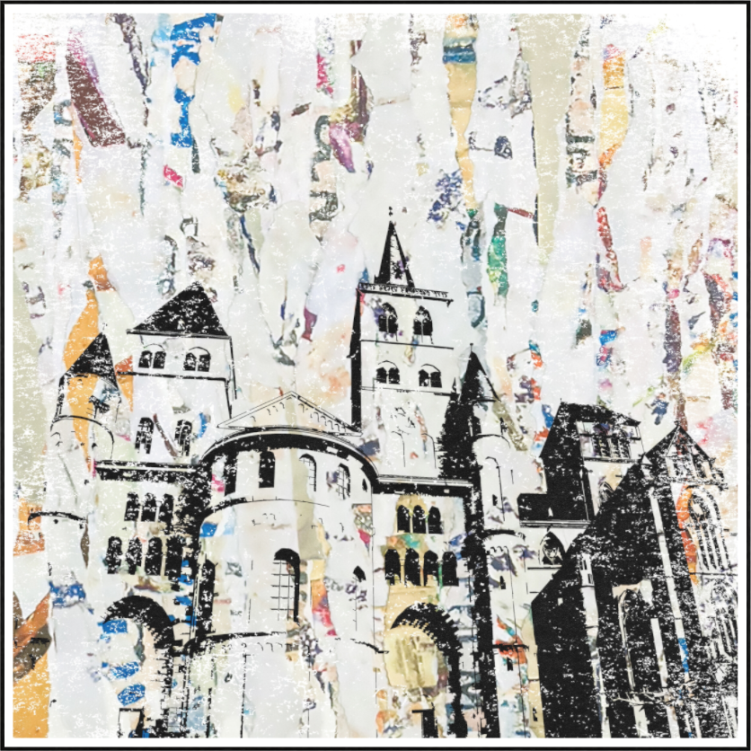 Main image Trier Dom I + Collage optimiert für White Wall grösse bis 90x90