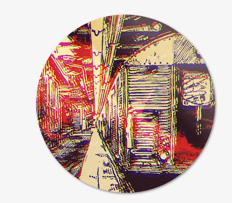 Kunst vom Original in einmaliger Form/auf Alu-Dibond/Thema New York/Mehrfarbig/Hochwertiger Druck/Limitiert/mit Zertifikat/in 3 Größen