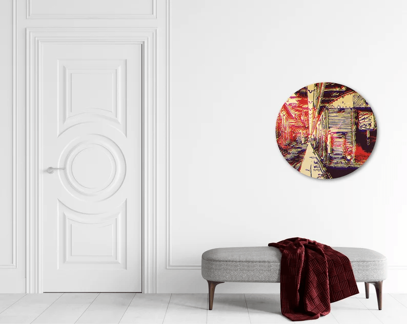 Kunst vom Original in einmaliger Form/auf Alu-Dibond/Thema New York/Mehrfarbig/Hochwertiger Druck/Limitiert/mit Zertifikat/in 3 Größen