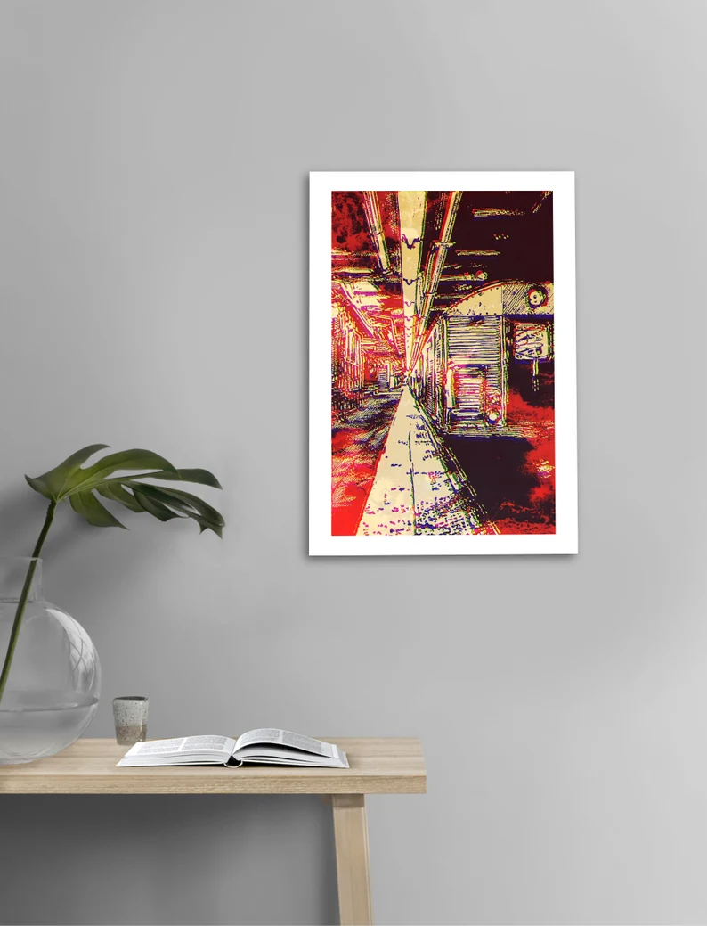 Subway NY/Mehrfarbig/Druck vom Original/Hochwertiger Druck/in 5 versch. Hahnemühle Sorten erhältlich/Limitiert/mit Zertifikat/versch. Maße