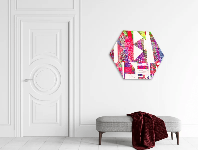 Kunst vom Original in einmaliger Form/auf Alu-Dibond/Thema New York/Mehrfarbig/Hochwertiger Druck/Limitiert/mit Zertifikat/in 3 Größen