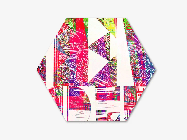 Kunst vom Original in einmaliger Form/auf Alu-Dibond/Thema New York/Mehrfarbig/Hochwertiger Druck/Limitiert/mit Zertifikat/in 3 Größen