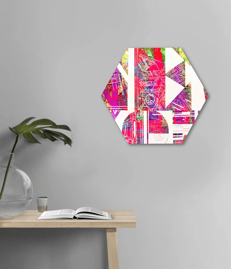 Kunst vom Original in einmaliger Form/auf Alu-Dibond/Thema New York/Mehrfarbig/Hochwertiger Druck/Limitiert/mit Zertifikat/in 3 Größen