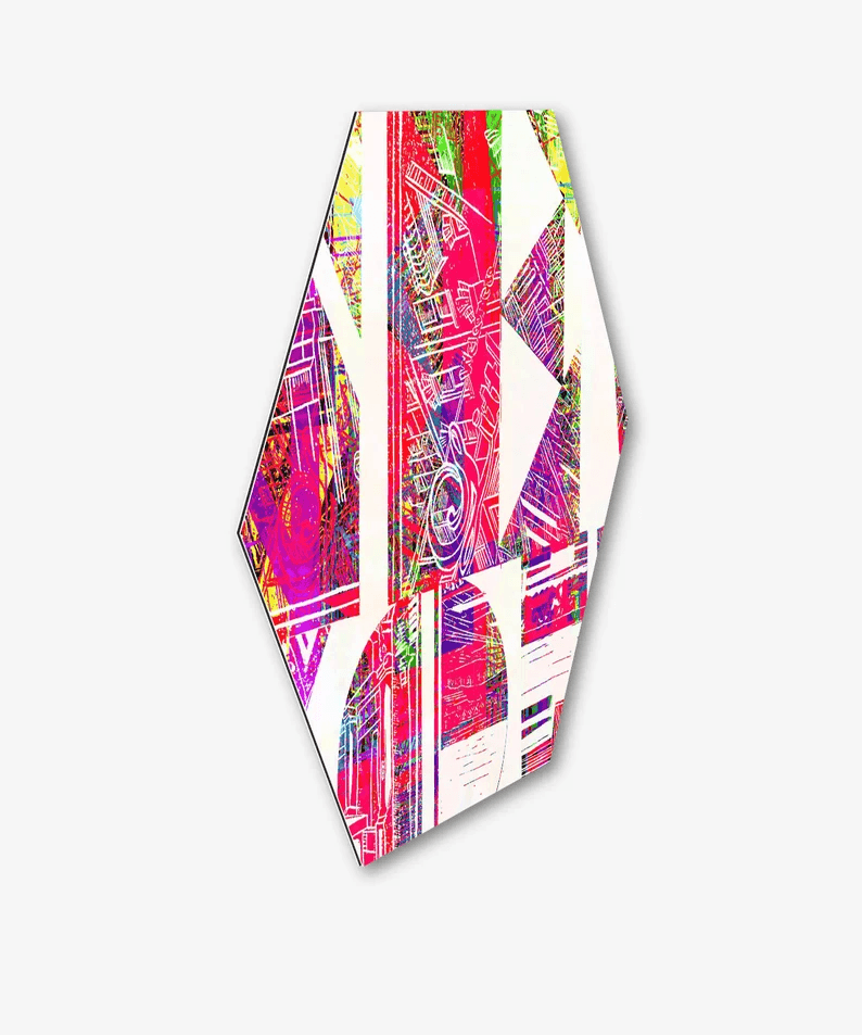 Kunst vom Original in einmaliger Form/auf Alu-Dibond/Thema New York/Mehrfarbig/Hochwertiger Druck/Limitiert/mit Zertifikat/in 3 Größen