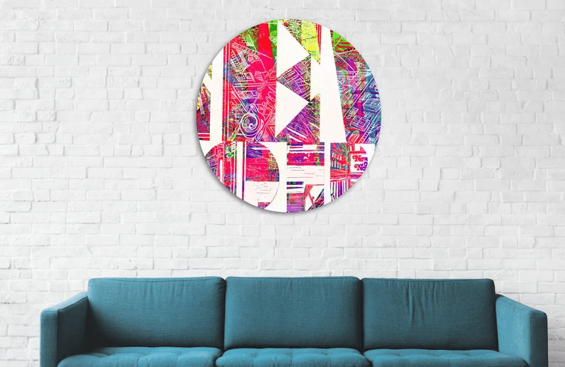 Kunst vom Original in einmaliger Form/auf Alu-Dibond/Thema New York/Mehrfarbig/Hochwertiger Druck/Limitiert/mit Zertifikat/in 5 Größen