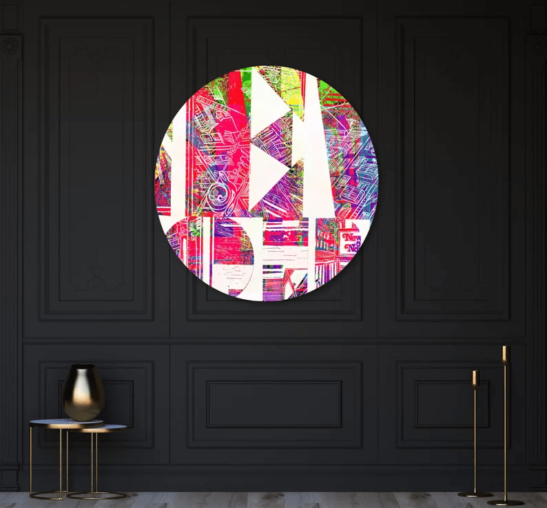 Kunst vom Original in einmaliger Form/auf Alu-Dibond/Thema New York/Mehrfarbig/Hochwertiger Druck/Limitiert/mit Zertifikat/in 5 Größen