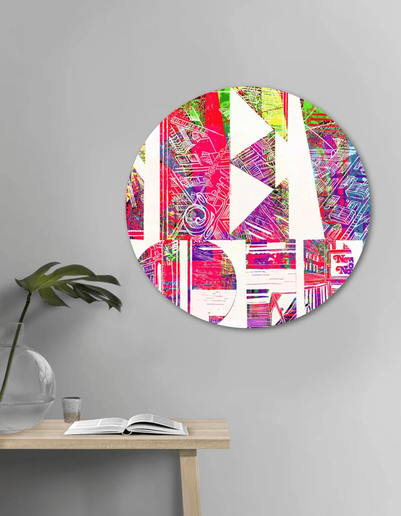 Kunst vom Original in einmaliger Form/auf Alu-Dibond/Thema New York/Mehrfarbig/Hochwertiger Druck/Limitiert/mit Zertifikat/in 5 Größen