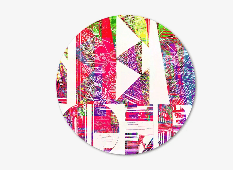 Kunst vom Original in einmaliger Form/auf Alu-Dibond/Thema New York/Mehrfarbig/Hochwertiger Druck/Limitiert/mit Zertifikat/in 5 Größen