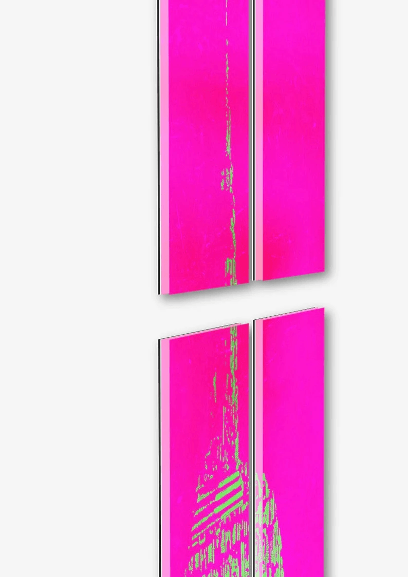 Empire State /Kunst vom Original auf ganz neue Art/auf Alu-Dibond/Thema New York/Hochwertiger Druck/Limitiert/mit Zertifikat/in 6 Größen