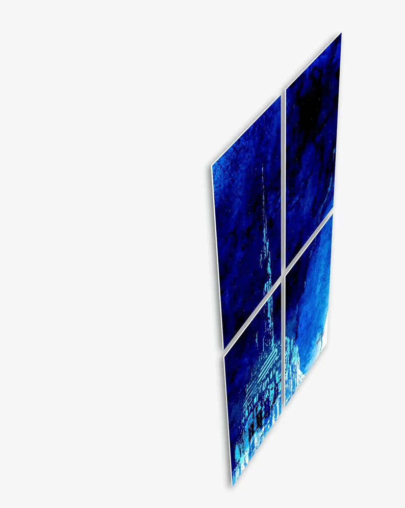 Empire State /Kunst vom Original auf ganz neue Art/auf Alu-Dibond/Thema New York/Hochwertiger Druck/Limitiert/mit Zertifikat/in 6 Größen