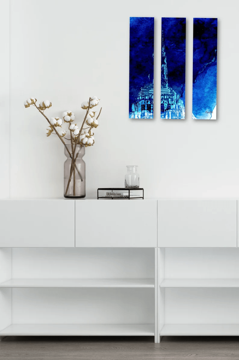 Empire State /Kunst vom Original auf ganz neue Art/auf Alu-Dibond/Thema New York/Hochwertiger Druck/Limitiert/mit Zertifikat/in 5 Größen