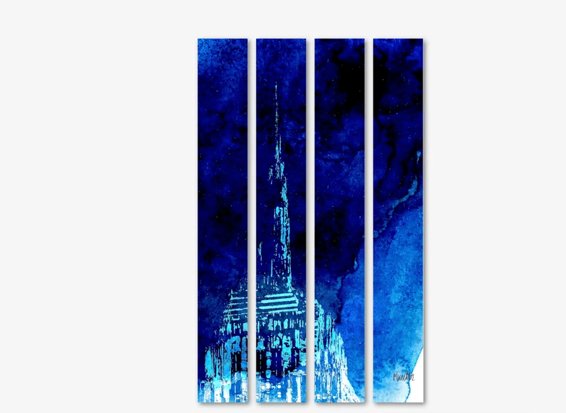 Empire State /Kunst vom Original auf ganz neue Art/auf Alu-Dibond/Thema New York/Hochwertiger Druck/Limitiert/mit Zertifikat/in 4 Größen