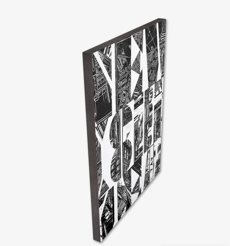 Echter Kunst-Foto-Abzug auf Holz/Schwarz/Hochwertiger Druck v.Original/Limitiert/m. Zertifikat/Signiert/in 4 Größen