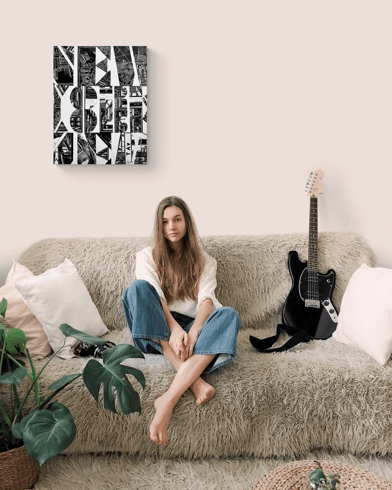 Echter Kunst-Foto-Abzug auf Holz/Schwarz/Hochwertiger Druck v.Original/Limitiert/m. Zertifikat/Signiert/in 4 Größen