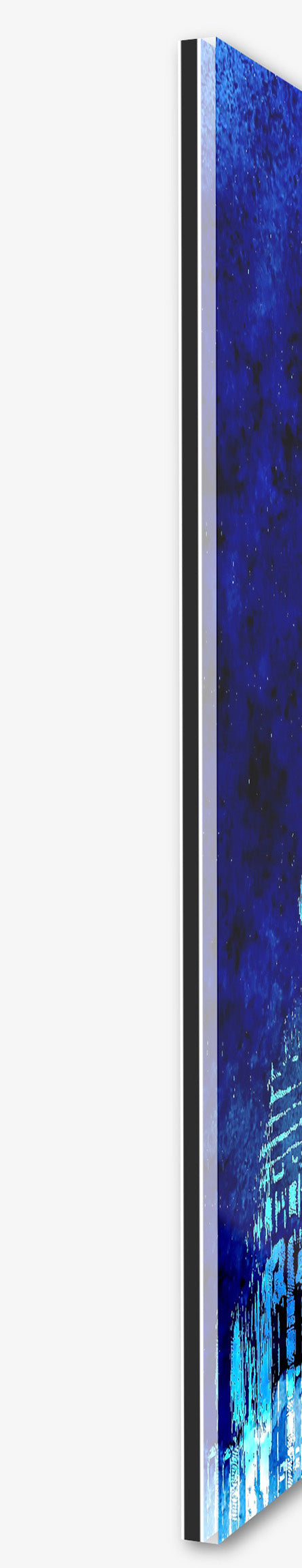 Echter Fotoabzug hinter Acrylglas, Ansicht auf das New Yorker Empire State Building in hochwertiger Druckqualität - ein absolutes Highlight für New York Fans! Farbe High Blue-Aquarell, vom Künstler signiert und Zertifiziert, in 6 Größen