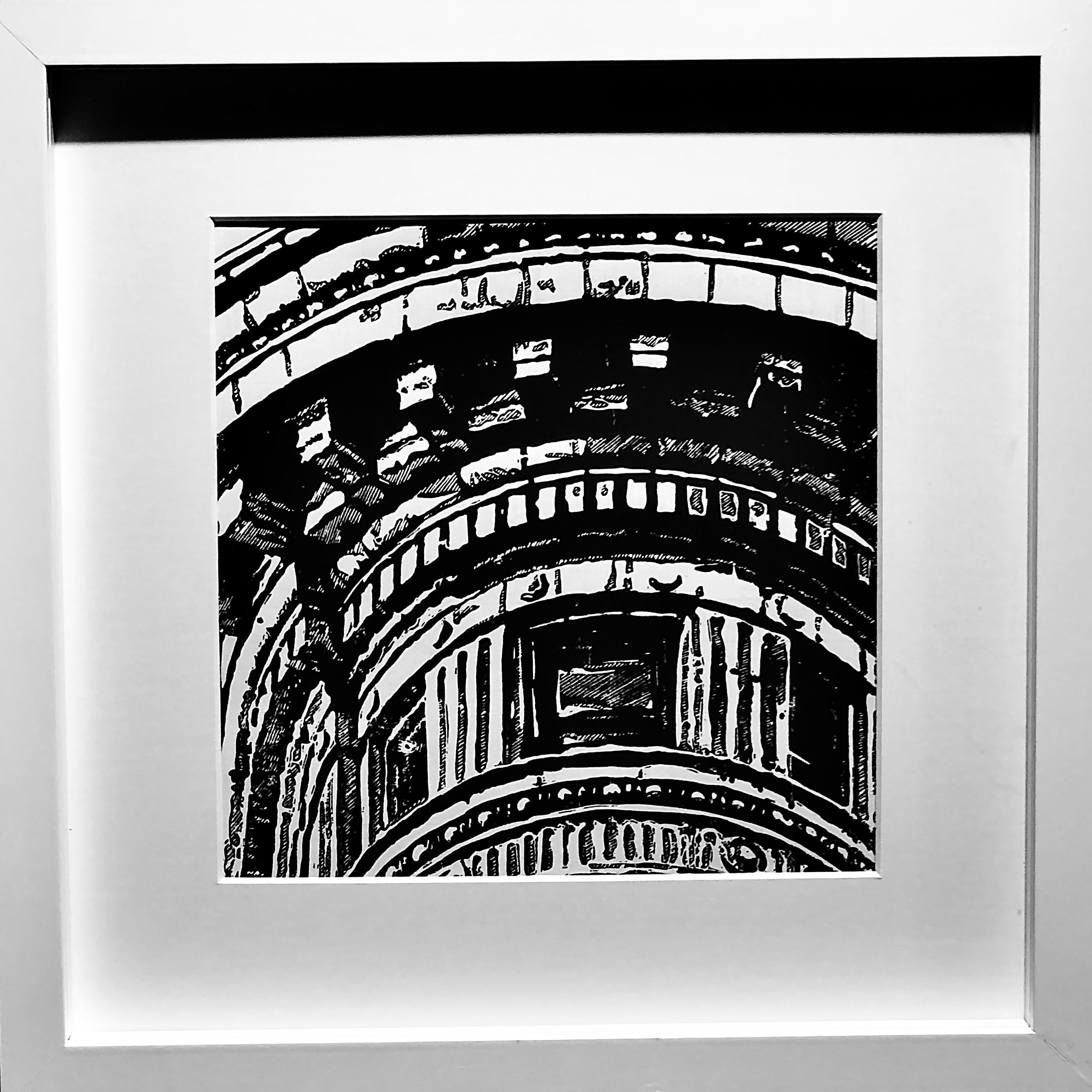 New York City Ausschnitt vom Flatiron Building als Original in hochwertiger Druckqualität - ein absolutes Highlight für New York Fans! Schwarzfarbener Druck auf Zerkall hingeschöpftem Papier inkl. Wasserzeichen, vom Künstler signiert und Zertifiziert.